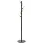 HOMCOM 69'' Metal Freestanding Modern Tree Branch 6 Wooden Rack Coat Rack with Marble Base - Black