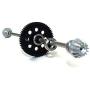 Hong TTH - Parts & Accessories Metal Main Axie Drive Shaft with Gears Bearing Set PX9200-25 for 1/12 PX9200 High Speed RC Car Upgrade Spare Parts