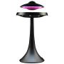 Levitating Floating Speaker, Magnetic UFO Bluetooth Speaker V4.0, LED Lamp Bluetooth Speaker with 5W Stereo Sound, Wireless Charge, 360 Degree Rotation, for Home/Office Decor,Unique Gifts(Black)