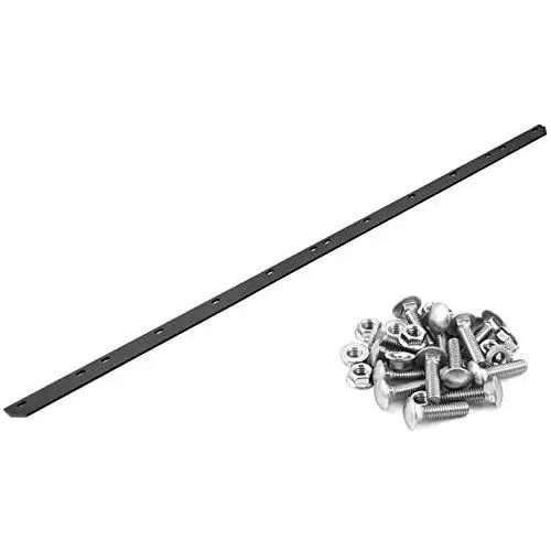 USA Made Heavy Duty 72'' Snow Plow Blade Edge with Mounting Equipment | Wear Bar Cutting Edge Replacement | 4-6x Longer Life Than Factory Blade USA Made Heavy Duty 72'' Snow Plow Blade Edge with Mounting Equipment | Wear Bar Cutting Edge Replacement | 4-6x Longer Life Than Factory Blade