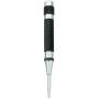 Starrett 18AA Automatic Center Punch with Hardened Steel Metal, Universal Tool for Machinists and Carpenters with Adjustable Knurled Cap to Control Blow Force, 4'' Length, 7/16'' Graduation