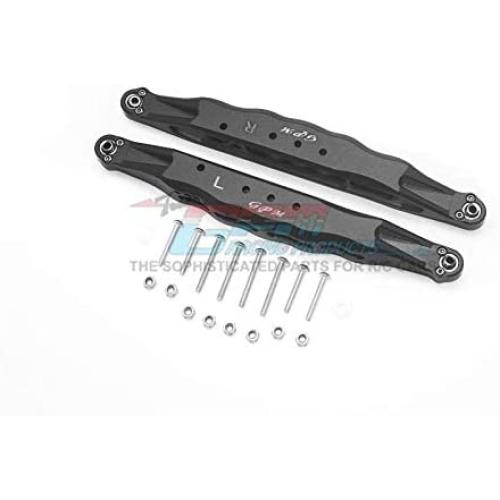 GPM Losi 1:10 Baja Rey / Rock Rey Upgrade Parts Aluminum Rear Lower Trailing Arms - 1Pr Set Black