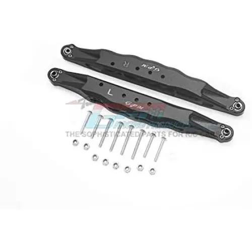 GPM Losi 1:10 Baja Rey / Rock Rey Upgrade Parts Aluminum Rear Lower Trailing Arms - 1Pr Set Black