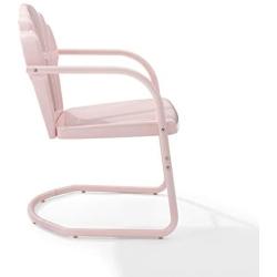 Crosley Tulip 2 Piece Chair Set Pastel Pink Gloss