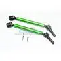 for Traxxas E-Revo 2.0 VXL Brushless (86086-4) Upgrade Parts Aluminum Body & Steel Joint Adjustable Front / Rear CVD Shaft - 1Pr Set Green