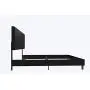 DHP Janford Upholstered Bed with Chic Design | Full | Black Faux Leather DHP Janford Upholstered Bed with Chic Design | Full | Black Faux Leather