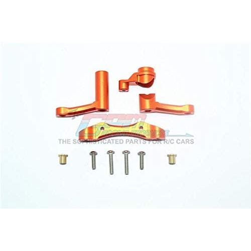 GPM Losi 1:10 Baja Rey / Rock Rey Upgrade Parts Aluminum Steering Assembly - 1 Set Orange