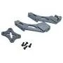 freneci Remote Control Car Metal Upgrade Accessories Tail Fix Parts for Wltoys 144001 1/14 RC Car Upgrade Parts - Titanium