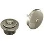 Moen T90331BN Collection Push-N-Lock Tub and Shower Drain Kit with 1-1/2 Inch Threads, 1.5, Brushed Nickel