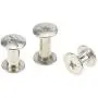 Bitray Round Flat Head Chicago Screws Buttons for Leather Crafting, Cross Head Phillips Drive Binding Screws Post Fastener, Metal Nail Rivet Studs, 60 Sets, Diameter 1/4 Inch/0.4Inch/0.47Inch Bitray Round Flat Head Chicago Screws Buttons for Leather Crafting, Cross Head Phillips Drive Binding Screws Post Fastener, Metal Nail Rivet Studs, 60 Sets, Diameter 1/4 Inch/0.4Inch/0.47Inch
