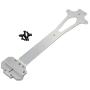F Fityle Upgrade Metal Spare Parts Second Floor Plate for 1:12 WLtoys 124018 124019 4WD RC Model Car Buggy Crawler Replacement Accessories - Silver