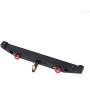 Zouminy Metal Rear Bumper Crashproof Protector with LED Lights for Traxxas T RX-4 SCX10II 90046 RC Car Crawler Part, Black