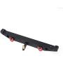 Crawler Rear Bumper, RC Crawler Metal Rear Bumper with LED Lights Fits for Traxxas TRX-4 SCX10II 90046