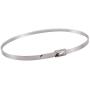 Mini Skater Stainless Steel Zip Ties Heavy Duty Tools with Rolling Ball Metal Exhaust Wrap Coated Strength Durability Multipurpose Self Locking Metal Cable Wrapping Tie Wire (11.8- 50 pcs)