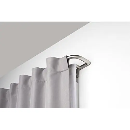 Umbra Twilight Double Curtain Rod Set – Wrap Around Design is Ideal for Blackout or Room Darkening Panels, 88-144 Inch (224-366cm), Nickel Umbra Twilight Double Curtain Rod Set – Wrap Around Design is Ideal for Blackout or Room Darkening Panels, 88-144 Inch (224-366cm), Nickel