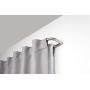 Umbra Twilight Double Curtain Rod Set – Wrap Around Design is Ideal for Blackout or Room Darkening Panels, 88-144 Inch (224-366cm), Nickel