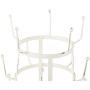 DII 5464 3 Tier Countertop or Pantry Vintage Metal Wire Tree Stand for Coffee, Glasses, and Cups, 15 Mug Capacity, Antique, 9.5''D x 12.8''H, Distressed White