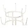 DII 5464 3 Tier Countertop or Pantry Vintage Metal Wire Tree Stand for Coffee, Glasses, and Cups, 15 Mug Capacity, Antique, 9.5''D x 12.8''H, Distressed White