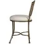 Hillsdale Emerson Metal Vanity Stool, Golden Bronze