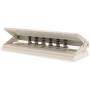 Chris.W Adjustable 6-Hole Punch for A5, Personal, Pocket Planner Inserts, 6 Ring Puncher, 6 Sheet Capacity - 5.5mm Hole Diameter(White)