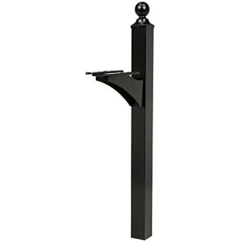 Gibraltar Mailboxes Landover Aluminum Black, Mailbox Post, LP000B00