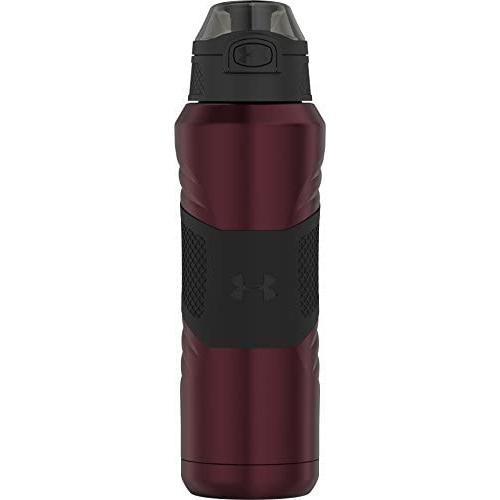 Under Armour Dominate 24 Ounce Vacuum Insulated Stainless Steel Bottle with Flip Top Lid