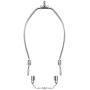 Maxdot 2 Pieces Lamp Harp Holder for Table and Floor Lamps (Chrome Polished, 8 Inch)