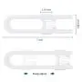 Adoric Sliding Cabinet Locks, U Shaped Baby Safety Locks, Childproof Cabinet Latch for Kitchen Bathroom Storage Doors, Knobs and Handles (4-Pack, White)