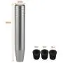 Lunsom Aluminum Alloy Shifter Knob Long Weighted Gear Stick Lever Shift Head Car Metal Shifting Handle with Adapters Fit Most Automatic Manual Transmission Vehicle (Titanium)