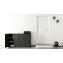 Office Dimensions 3 Shelf Personal Storage Cabinet, Locking, Charcoal