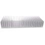 Awxlumv Aluminum Heatsink 60 x150 x 25 mm / 2.36x 5.91x 0.98 Inch Radiator for Circuit Board PCB Heat Sinks Led Cooling Cooler Amplifier Transistor Semiconductor Devices with 24 pcs Fins - Sliver