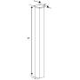 Mail Boss 7122, White In-Ground Mounting Post, 43 x 4 x 4 inches, for Use with Mailbox