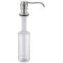 GICASA Built In Deck Mount Liquid Lotion Kitchen Countertop Metal Soap Dispenser, Brushed Nickel Brass Dispenser Pump with 320ml Bottle