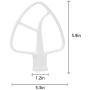 AMI PARTS K45B Coated Flat Beater Compatible with Mixer W10672617 9708470