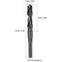 uxcell Reduced Shank Drill Bit 14mm High Speed Steel HSS 9341 Black Oxide with 1/2 Inch Straight Shank