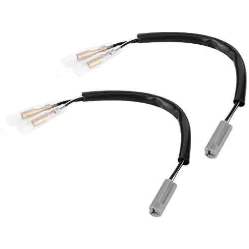 Senyar Turn Signal Wiring Adapter, 7.5in Turn Signal Wire Plugs Wiring Adapter Connector Plastic Metal Motorcycle Parts Replacement Fit for YZF‑R6 YZF‑R1 FZ6 FZ10