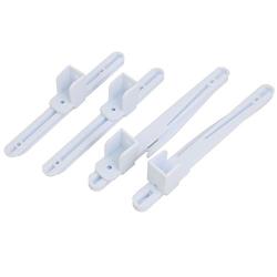 uxcell Bed Fence Lifter Lifting Rail Connection Set White w Screws