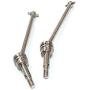 Hong TTH - Parts & Accessories PX9200-28 2Pcs RC Car Universal Drive Shaft Metal Siamese Universal Axle for PX9200 1:12 High Speed Off Road RC Spear Parts