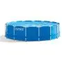 Intex 15ft x 48in Metal Frame Above Ground Swimming Pool Set & 15ft Pool Cover Intex 15ft x 48in Metal Frame Above Ground Swimming Pool Set & 15ft Pool Cover