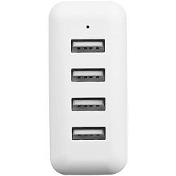 Amazon Basics 40W 4-Port Multi USB Wall Charger, White