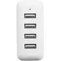 Amazon Basics 40W 4-Port Multi USB Wall Charger, White