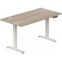 SHW 55-Inch Large Electric Height Adjustable Computer Desk, 55 x 28 Inches, Oak
