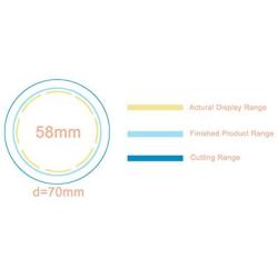 ChiButtons 58mm Metal Pin Badge Round [Metric System] (300 Sets)