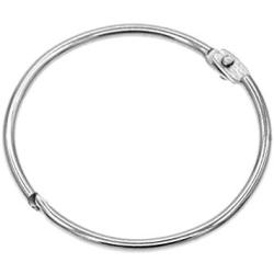 Coideal Metal Circular Shower Curtain Ring, Easy to Open and Close, 20 Pack Silver 2 Inch Diameter Drape Ring Loops for Bathroom, Home Decoration, Movable Clasp Suitable for Fixed Pole (50 mm)