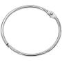 Coideal Metal Circular Shower Curtain Ring, Easy to Open and Close, 20 Pack Silver 2 Inch Diameter Drape Ring Loops for Bathroom, Home Decoration, Movable Clasp Suitable for Fixed Pole (50 mm)