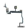 Power Button Flex Cable for iPhone 11- On/Off Keyboard and Flash Light Ribbon with Metal Bracket Holder Replacement Part