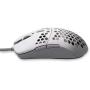 Gwolves HTM Hati Ultra Lightweight Honeycomb Design Wired Gaming Mouse 3360 Sensor - PTFE Skates - 6 Buttons - Only 61G (White)
