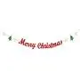 Merry Christmas Banner with Glitter Christmas Tree Snowflake Garland Party Decorations for Xmas Holiday Home Indoor Fireplace Decors