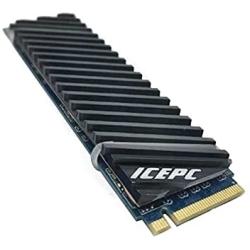 icepc M.2 PCI-E NVME 2280 SSD Graphene Coating Copper Heatsink,High Performance SSD Radiator with Thermal Pad for Laptop PC 2280 NGFF Solid State Disk Cooler(70x20x4mm)