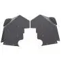 JMTAAT Solid Aluminum Front Inner Fender Liners for 2007-2017 Jeep Wrangler JK 4WD